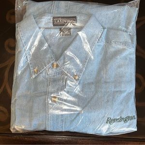 Remington Firearms Denim Button Down Shirt XL